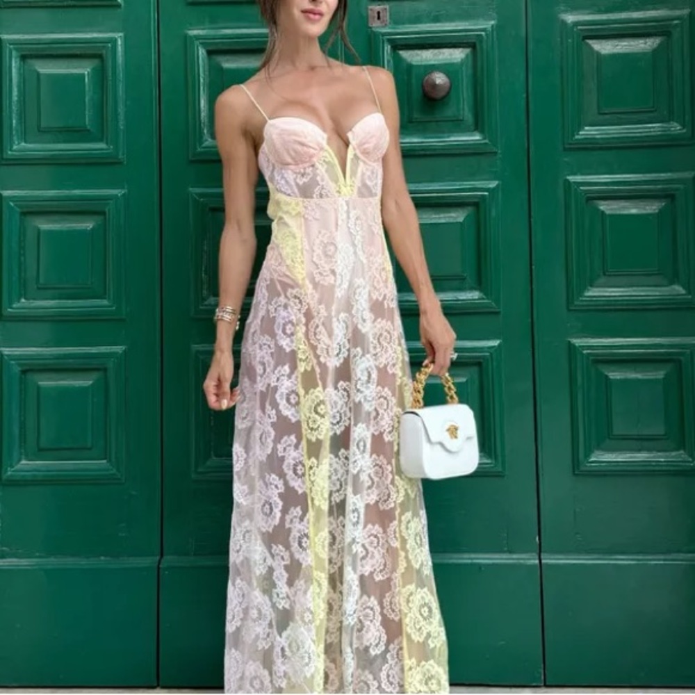 For Love &‎ Lemons Blossom Maxi Dress Free People Small